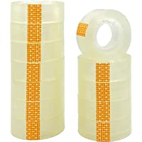 ZCENTER- Cinta adhesiva 12 cintas- 18 mm x 35 m- Celo adhesiva transparente